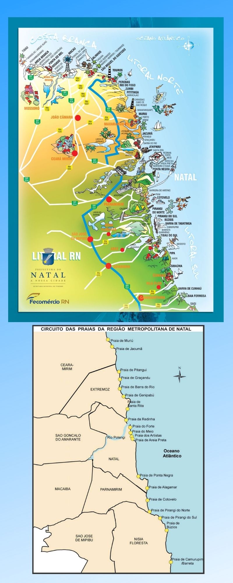 Infográfico Atrações Turísticas do Rio Grande do Norte 2