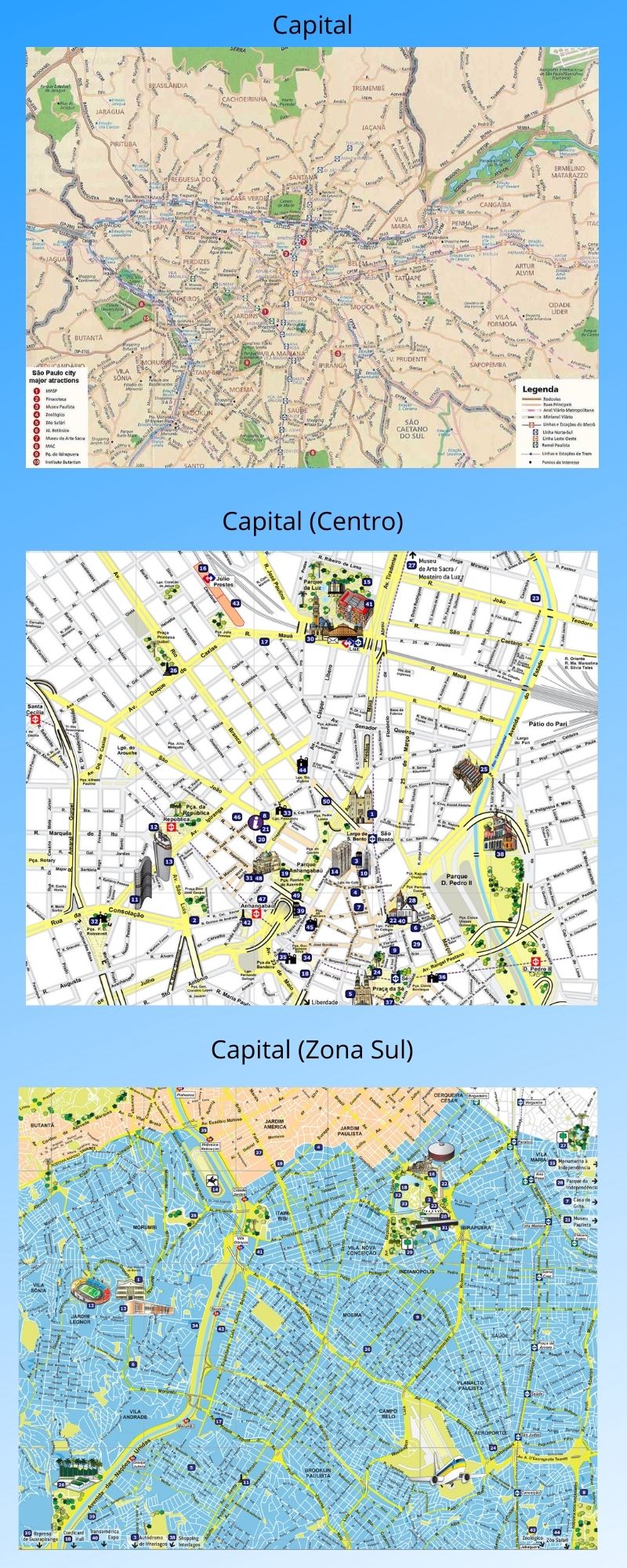 Infográfico Atrações Turísticas de São Paulo (Capital e Região Metropolitana) 2